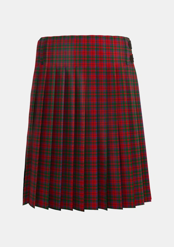 Traditional_MacElvain_MacIlvain_Tartan_519_kilt_back_image_with_pleated_design_and_adjustable_buckles_for_men