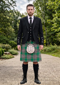 Traditional_MacFarlane_Hunting_Ancient_Tartan_Kilt_and_Argyle_Jacket_Kilt_Outfit_front_image