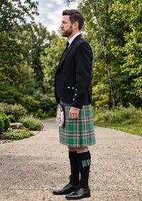 Traditional_MacFarlane_Hunting_Ancient_Tartan_Kilt_and_Argyle_Jacket_Kilt_Outfit_left_image