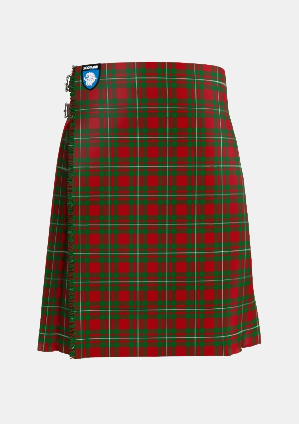 Traditional_MacGregor_1800_Clan_Tartan_3376_kilt_front_image_with_pleated_design_and_adjustable_buckles_for_men