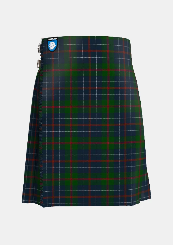 Traditional_MacHardy_Tartan_kilt_514_front_image_with_pleated_design_and_adjustable_buckles_for_men