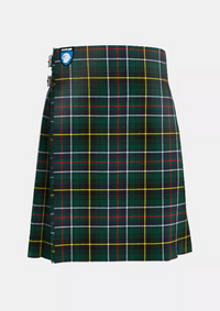 Traditional_MacInnes_Hunting_Tartan_kilt_front_image_with_pleated_design_and_adjustable_buckles_for_men