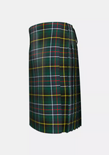 Traditional_MacInnes_Hunting_Tartan_kilt_left_image_with_pleated_design_and_adjustable_buckles_for_men