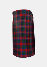 Traditional_MacInroy_Rattray_Tartan_3399_kilt_left_image_with_pleated_design_and_adjustable_buckles_for_men
