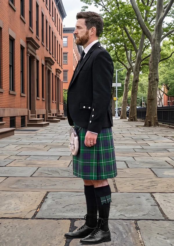 Traditional_MacIntyre_Hunting_Tartan_743_Kilt_and_Argyle_Jacket_Kilt_Outfit_left_image