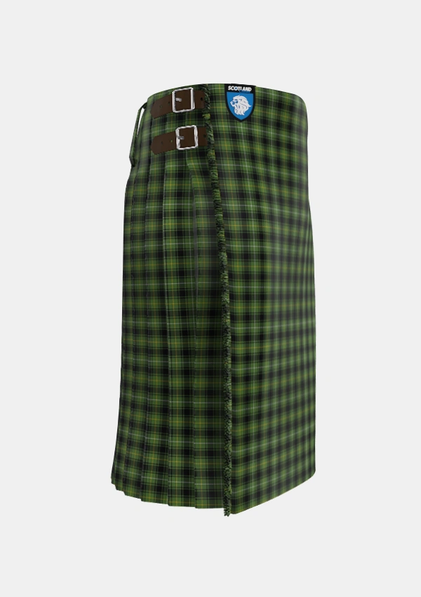 Traditional_MacIver_Hunting_Tartan_2697_kilt_right_image_with_pleated_design_and_adjustable_buckles_for_men