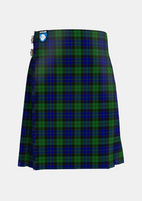 Traditional_MacKay_1_Tartan_703_kilt_front_image_with_pleated_design_and_adjustable_buckles_for_men
