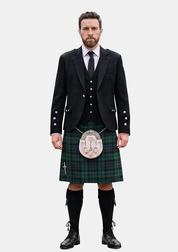 Traditional_MacKay_Modern_Tartan_Kilt_and_Argyle_Jacket_Kilt_Outfits_front_image