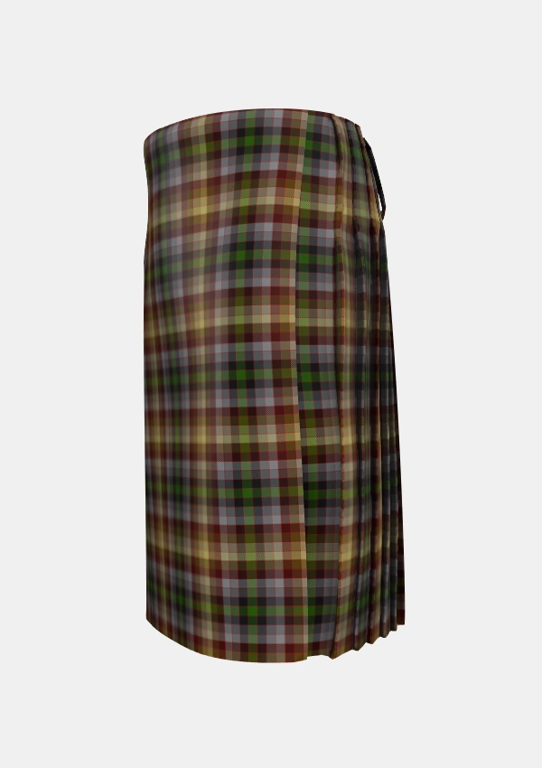 Traditional_MacKay_of_Strathnaver_Tartan_2037_kilt_left_image_with_pleated_design_and_adjustable_buckles_for_men