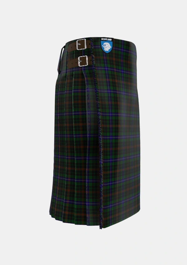Traditional_MacKean_Hunting_Tartan_985_kilt_right_image_with_pleated_design_and_adjustable_buckles_for_men