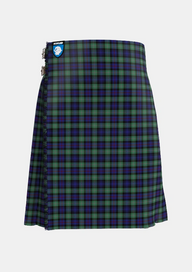Traditional_MacKenzie_Hunting_Green_Tartan_5906_kilt_front_image_with_pleated_design_and_adjustable_buckles_for_men