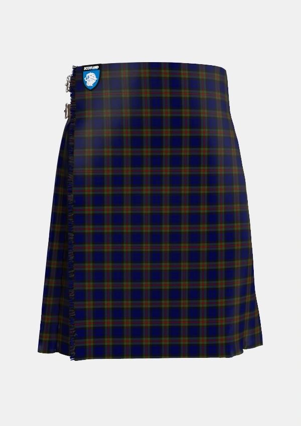 Traditional_MacKinlay_2_Tartan_218_kilt_front_image_with_pleated_design_and_adjustable_buckles_for_men