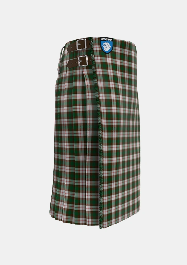 Traditional_MacKinnon_Dress_Tartan_921_kilt_right_image_with_pleated_design_and_adjustable_buckles_for_men