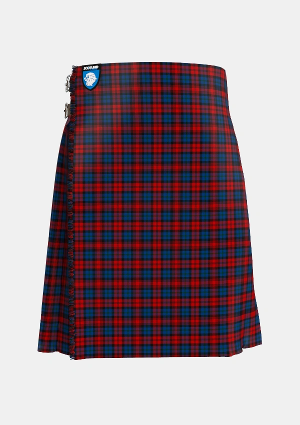 Traditional_MacLachlan_2_Tartan_1594_kilt_front_image_with_pleated_design_and_adjustable_buckles_for_men