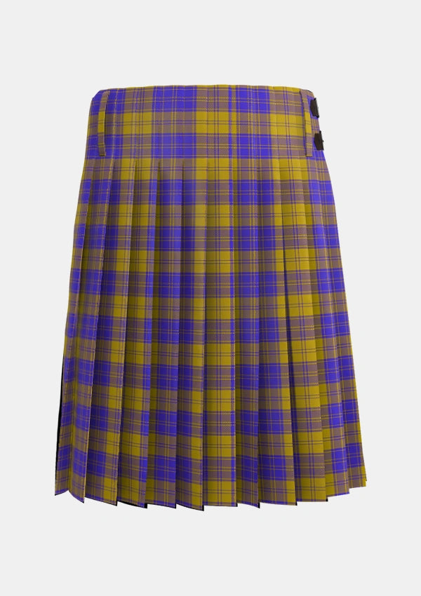 Traditional_MacLachlan_5_Tartan_6272_kilt_back_image_with_pleated_design_and_adjustable_buckles_for_men