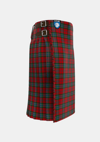 Traditional_MacLean_3_Tartan_5688_kilt_right_image_with_pleated_design_and_adjustable_buckles_for_men