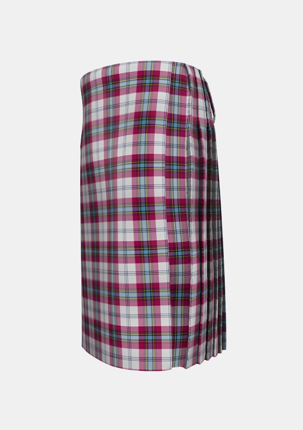 Traditional_MacLean_of_Duart_Dress_4_Tartan_59_kilt_left_image_with_pleated_design_and_adjustable_buckles_for_men