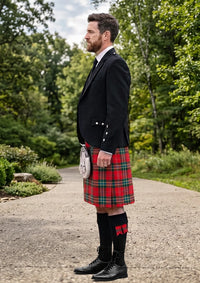Traditional_MacLean_of_Duart_Modern_Tartan_Kilt_and_Argyle_Jacket_Kilt_Outfit_left_image