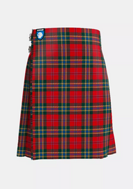 Traditional_MacLean_of_Duart_Modern_Tartan_kilt_front_image_with_pleated_design_and_adjustable_buckles_for_men