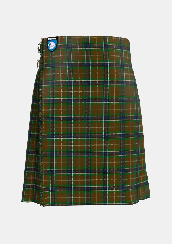 Traditional_MacLean_of_Kingairloch_Personal_Tartan_61_kilt_front_image_with_pleated_design_and_adjustable_buckles_for_men