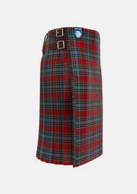 Traditional_MacLeay_Tartan_3437_kilt_right_image_with_pleated_design_and_adjustable_buckles_for_men
