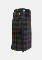 Traditional_MacLellan_2_Tartan_323_kilt_right_image_with_pleated_design_and_adjustable_buckles_for_men