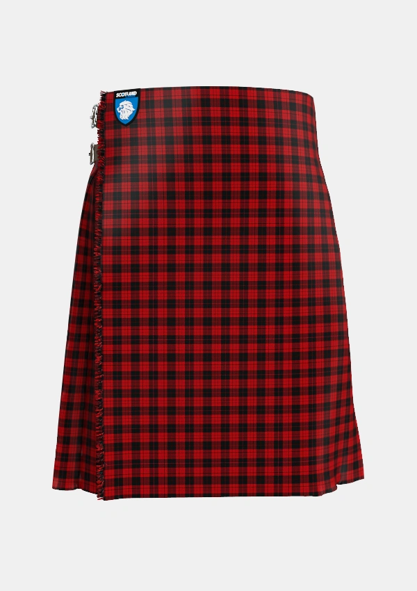 Traditional_MacLeod_1906_Black_Red_Tartan_1591_kilt_front_image_with_pleated_design_and_adjustable_buckles_for_men
