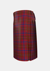 Traditional_MacLeod_Red_Tartan_496_kilt_left_image_with_pleated_design_and_adjustable_buckles_for_men