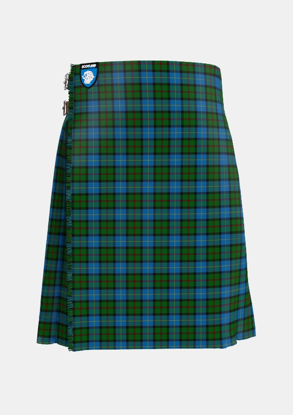 Traditional_MacLeod_of_Assynt_Tartan_1582_kilt_front_image_with_pleated_design_and_adjustable_buckles_for_men