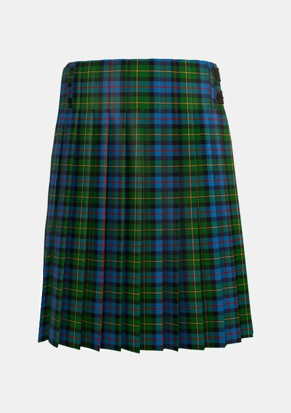 Traditional_MacLeod_of_Skye_Tartan_kilt_263_back_image_with_pleated_design_and_adjustable_buckles_for_men