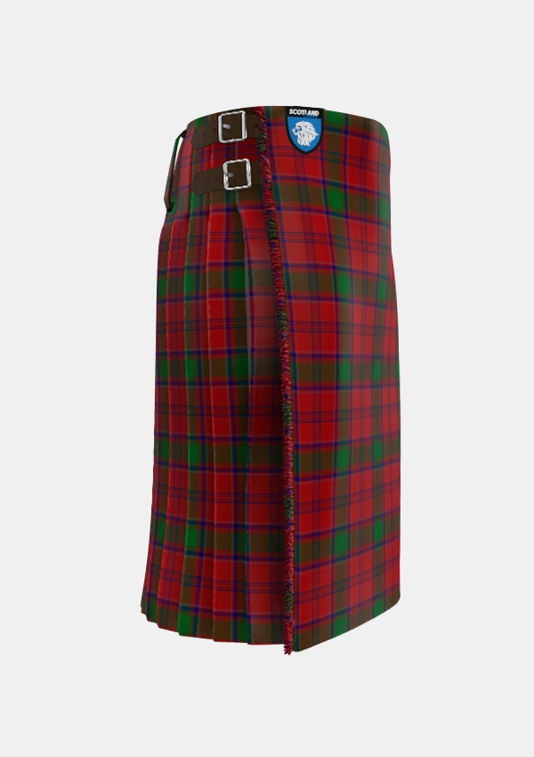 Traditional_MacLintock_1880_Tartan_881_kilt_right_image_with_pleated_design_and_adjustable_buckles_for_men