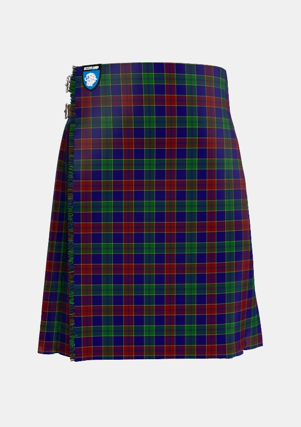 Traditional_MacMichael_Tartan_2063_kilt_front_image_with_pleated_design_and_adjustable_buckles_for_men