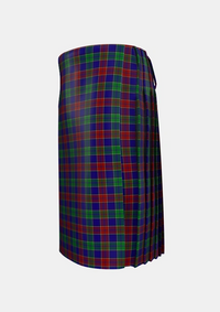 Traditional_MacMichael_Tartan_2063_kilt_left_image_with_pleated_design_and_adjustable_buckles_for_men