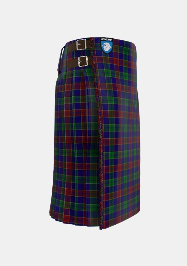 Traditional_MacMichael_Tartan_2063_kilt_right_image_with_pleated_design_and_adjustable_buckles_for_men