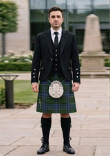 Traditional_MacMillan_Hunting_Tartan_667_Kilt_and_Argyle_Jacket_Kilt_Outfit_front_image