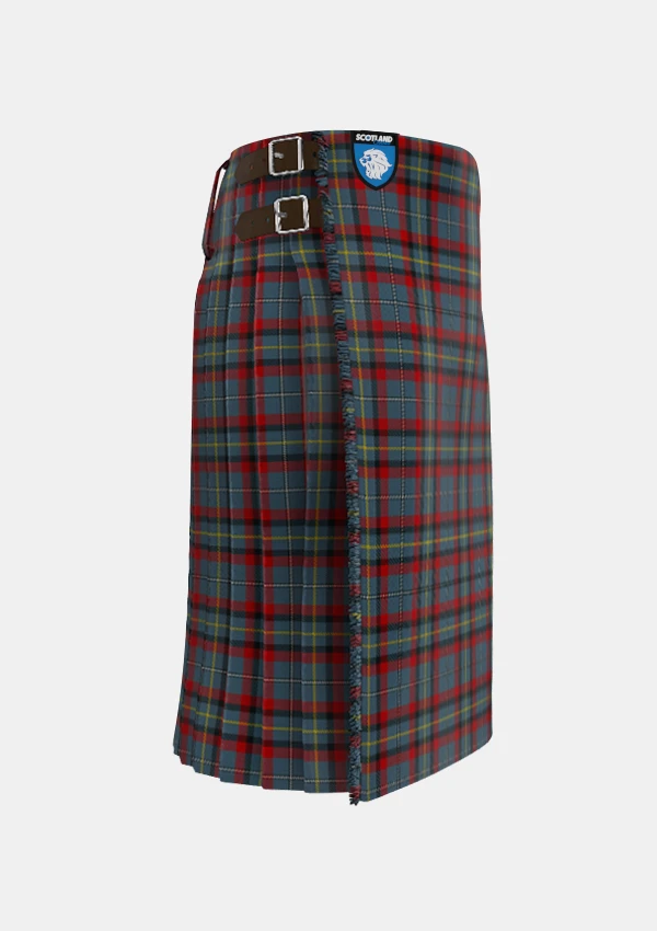 Traditional_MacNamara_Tartan_kilt_6432_right_image_with_pleated_design_and_adjustable_buckles_for_men