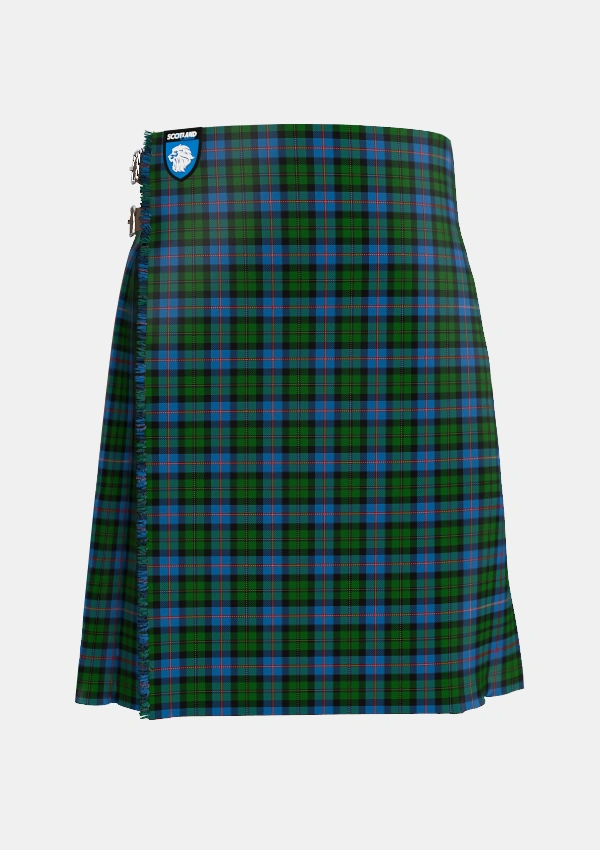Traditional_MacNeil_of_Barra_Chief_Tartan_1839_kilt_front_image_with_pleated_design_and_adjustable_buckles_for_men