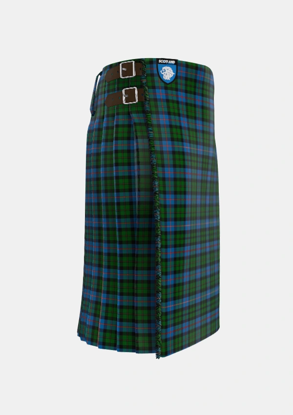 Traditional_MacNeil_of_Barra_Chief_Tartan_1839_kilt_right_image_with_pleated_design_and_adjustable_buckles_for_men