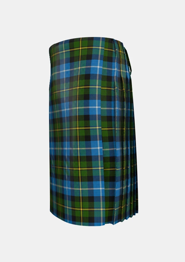 Traditional_MacNeil_of_Barra_Tartan_kilt_1767_left_image_with_pleated_design_and_adjustable_buckles_for_men