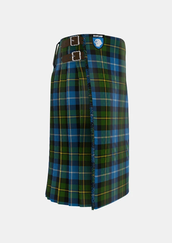 Traditional_MacNeil_of_Barra_Tartan_kilt_1767_right_image_with_pleated_design_and_adjustable_buckles_for_men
