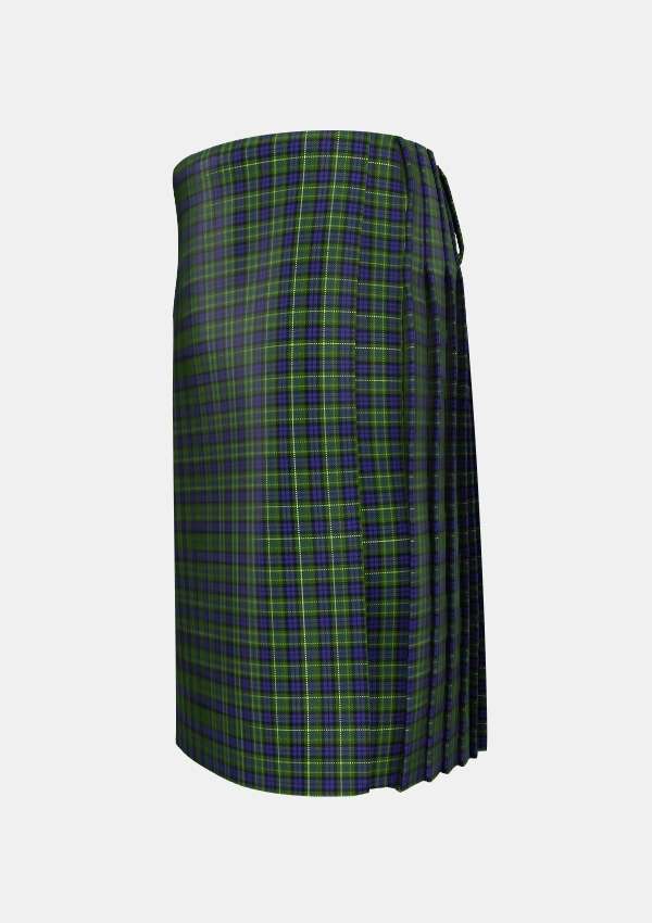 Traditional_MacNeil_of_Colonsay_1_Tartan_196_kilt_left_image_with_pleated_design_and_adjustable_buckles_for_men