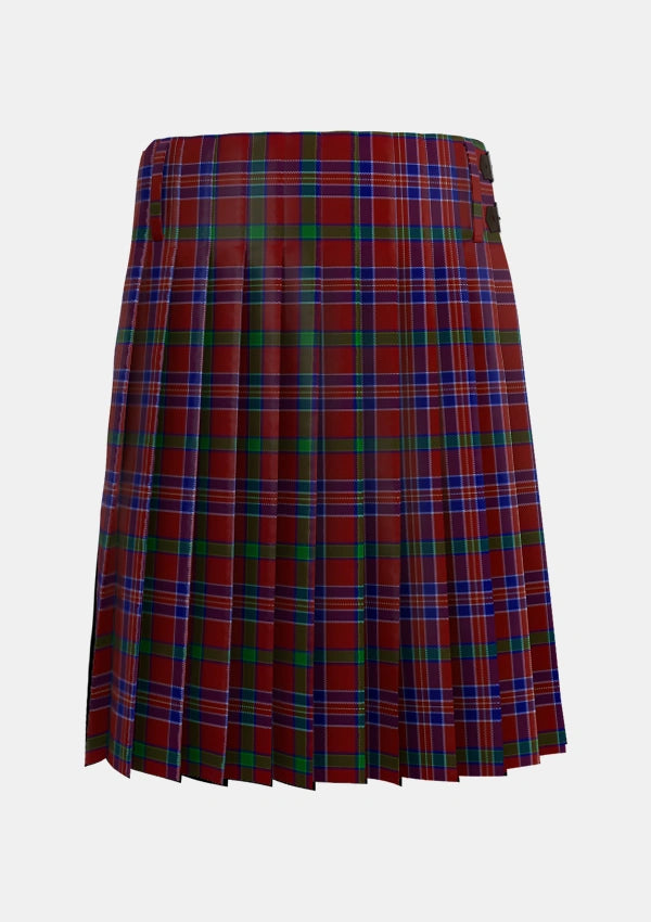 Traditional_MacNiven_Tartan_752_kilt_back_image_with_pleated_design_and_adjustable_buckles_for_men