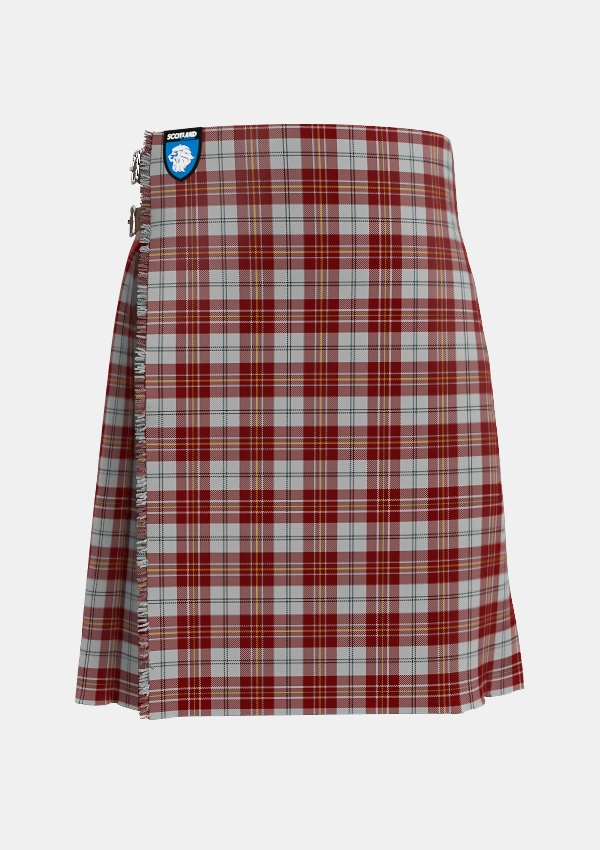 Traditional_MacPherson_Dress_Burgundy_Dance_Tartan_1832_kilt_front_image_with_pleated_design_and_adjustable_buckles_for_men