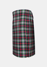 Traditional_MacPherson_Dress_Tartan_1615_kilt_left_image_with_pleated_design_and_adjustable_buckles_for_men