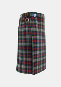 Traditional_MacPherson_Dress_Tartan_1615_kilt_right_image_with_pleated_design_and_adjustable_buckles_for_men