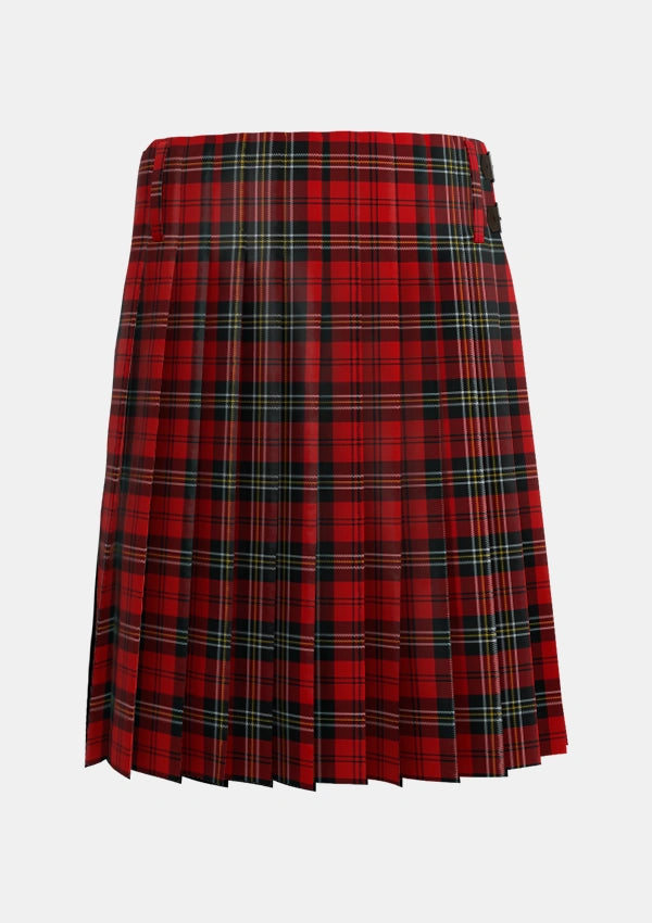 Traditional_MacPherson_Red_Cluny_Tartan_1610_kilt_back_image_with_pleated_design_and_adjustable_buckles_for_men