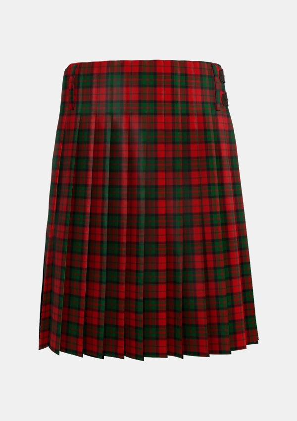Traditional_MacQuarrie_7_Tartan_872_kilt_back_image_with_pleated_design_and_adjustable_buckles_for_men