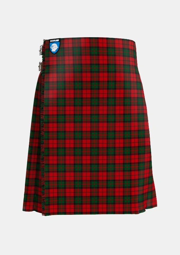 Traditional_MacQuarrie_7_Tartan_872_kilt_front_image_with_pleated_design_and_adjustable_buckles_for_men