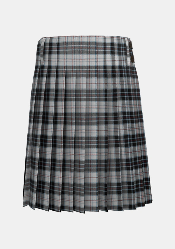 Traditional_MacRae_Dress_2_Tartan_3570_kilt_back_image_with_pleated_design_and_adjustable_buckles_for_men