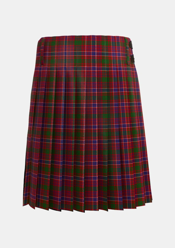 Traditional_MacRae_Red_Tartan_859_kilt_back_image_with_pleated_design_and_adjustable_buckles_for_men